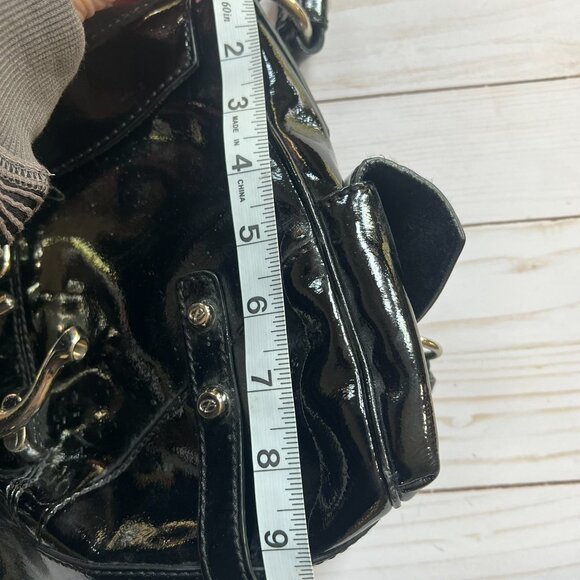 Francesco Biasa Black Patent Leather Handbag - Picture 8 of 11